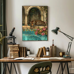 Majestic Leopard by Ornate Archway Animal Poster PosterGoat