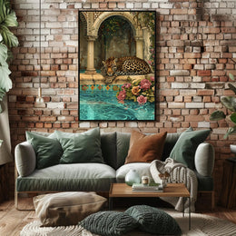 Majestic Leopard by Ornate Archway Animal Poster PosterGoat