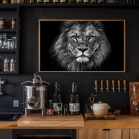 Majestic Lion Gaze Strength and Majesty Animal Poster PosterGoat