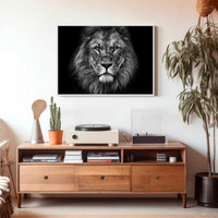 Majestic Lion Gaze Strength and Majesty Animal Poster PosterGoat