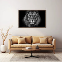 Majestic Lion Gaze Strength and Majesty Animal Poster PosterGoat
