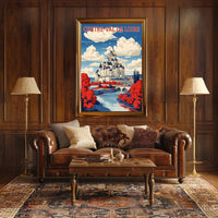 Majestic Loire Valley Castle Travel Poster PosterGoat