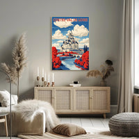 Majestic Loire Valley Castle Travel Poster PosterGoat