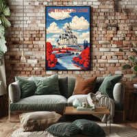 Majestic Loire Valley Castle Travel Poster PosterGoat