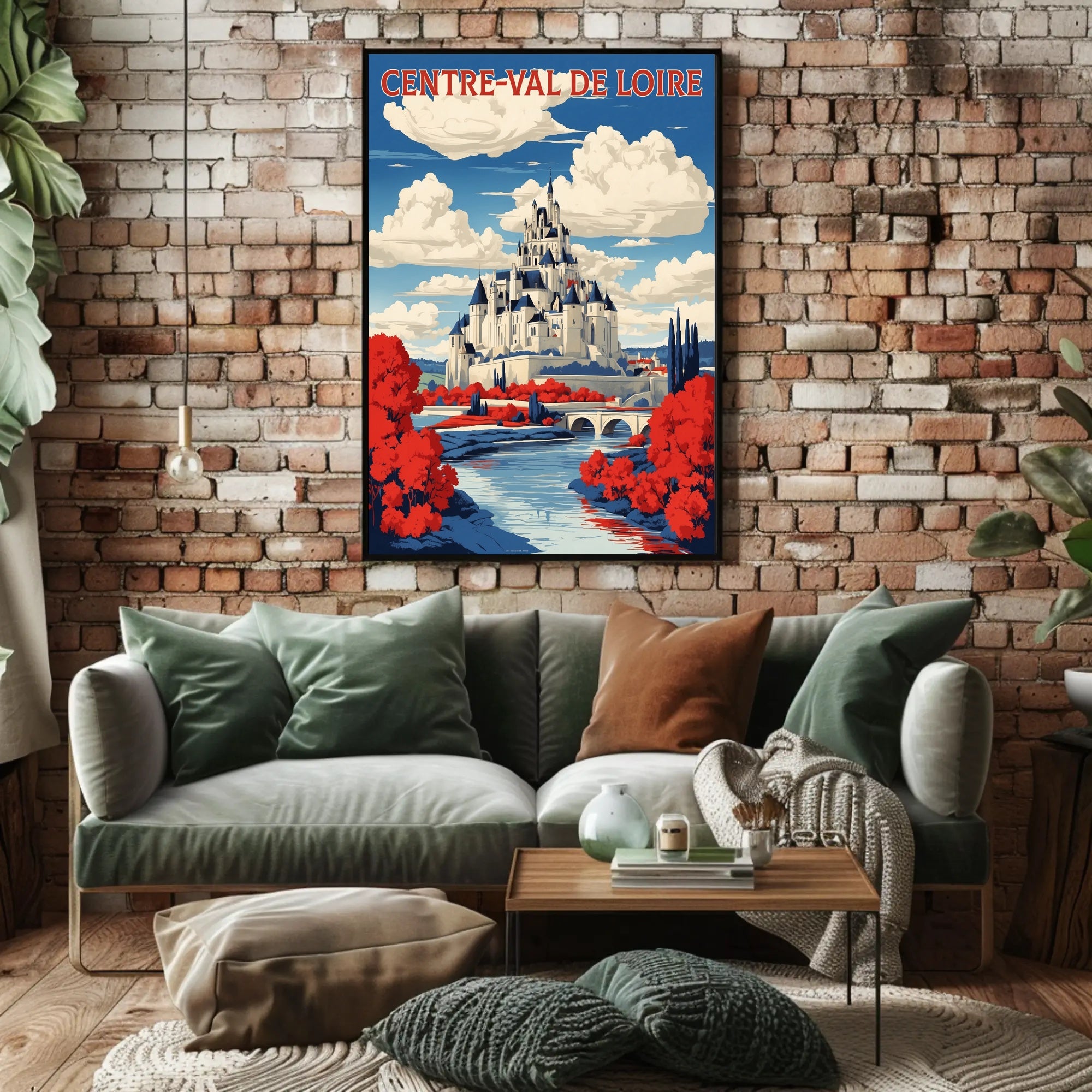 Majestic Loire Valley Castle Travel Poster PosterGoat