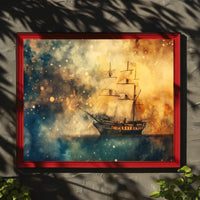 Majestic Maritime Adventure 18th Century Artistic Poster PosterGoat