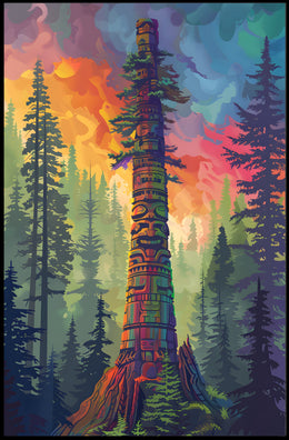 Majestic Mountain Landscape Art Poster PosterGoat