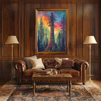 Majestic Mountain Landscape Art Poster PosterGoat