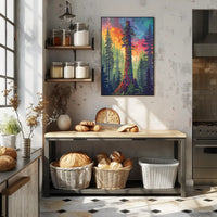 Majestic Mountain Landscape Art Poster PosterGoat