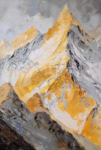 Majestic Mountain Landscape Artful Impressionism Poster PosterGoat