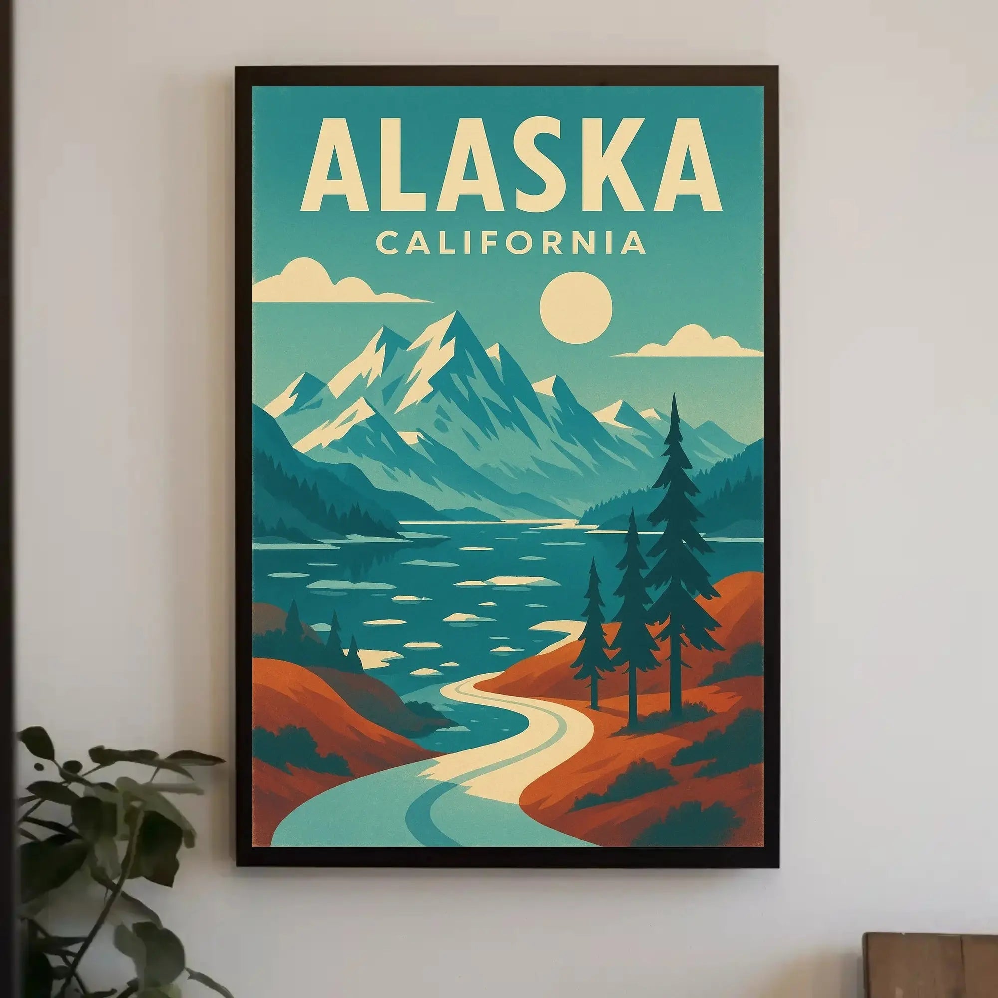 Majestic Mountain Wilderness Adventure Travel Poster PosterGoat