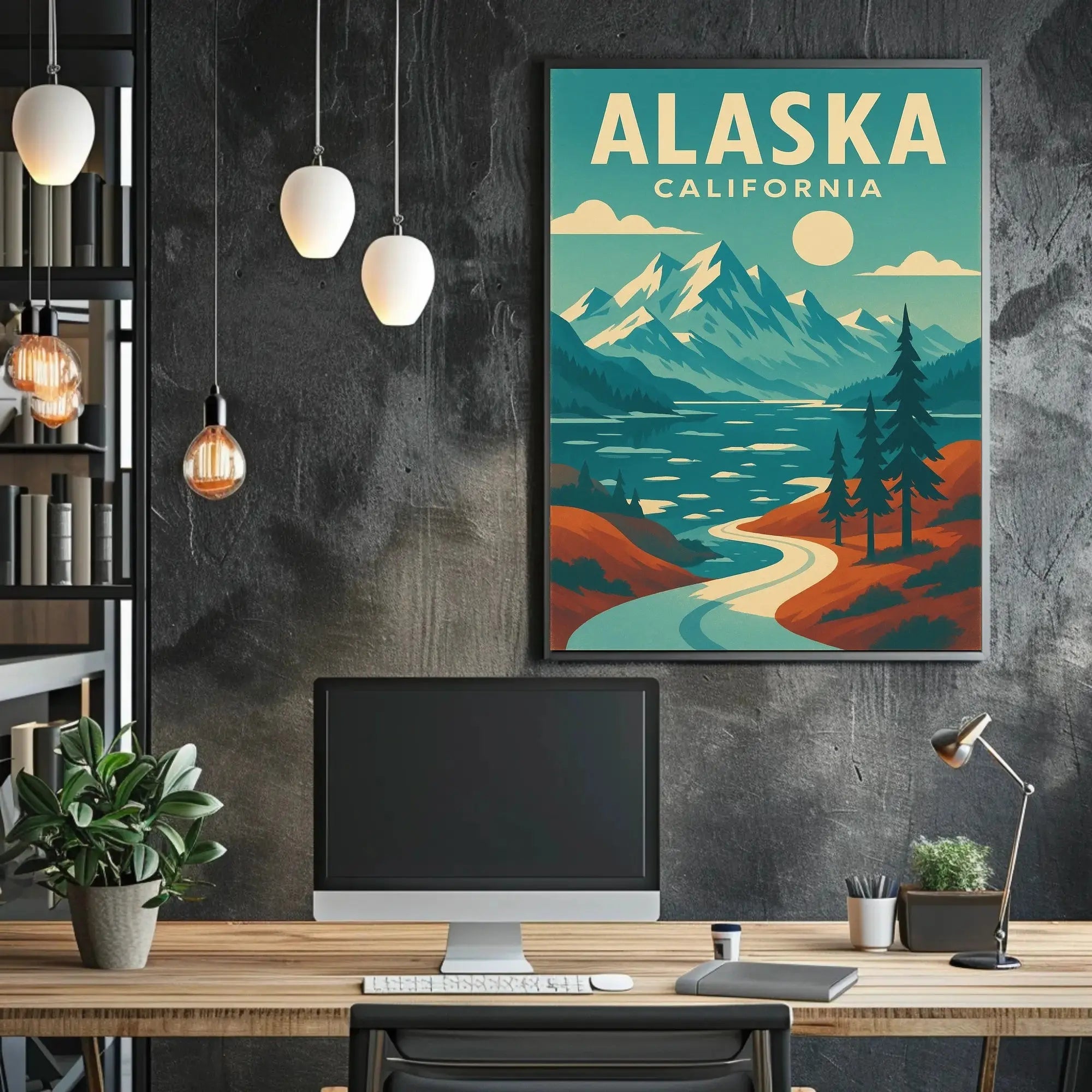 Majestic Mountain Wilderness Adventure Travel Poster PosterGoat