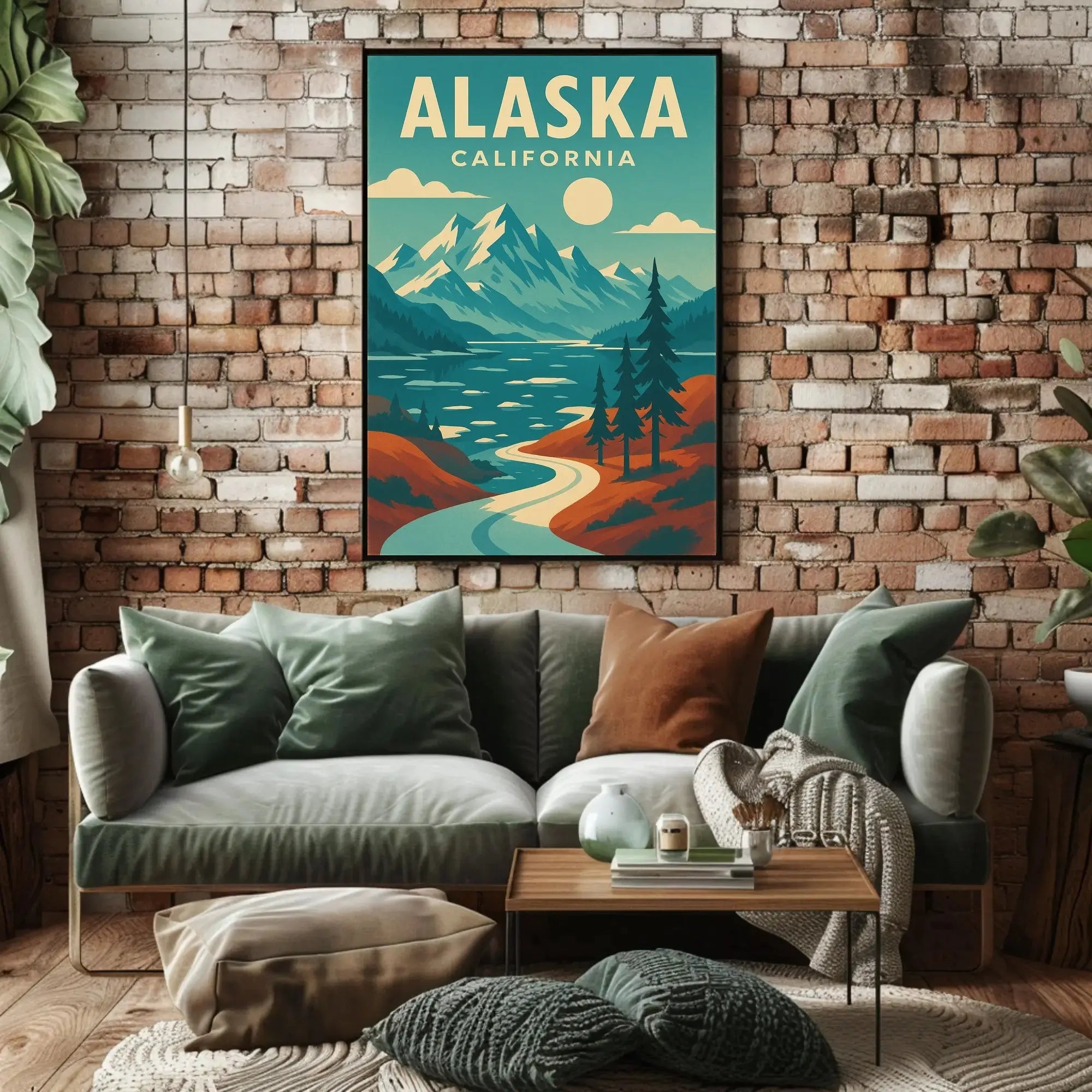 Majestic Mountain Wilderness Adventure Travel Poster PosterGoat
