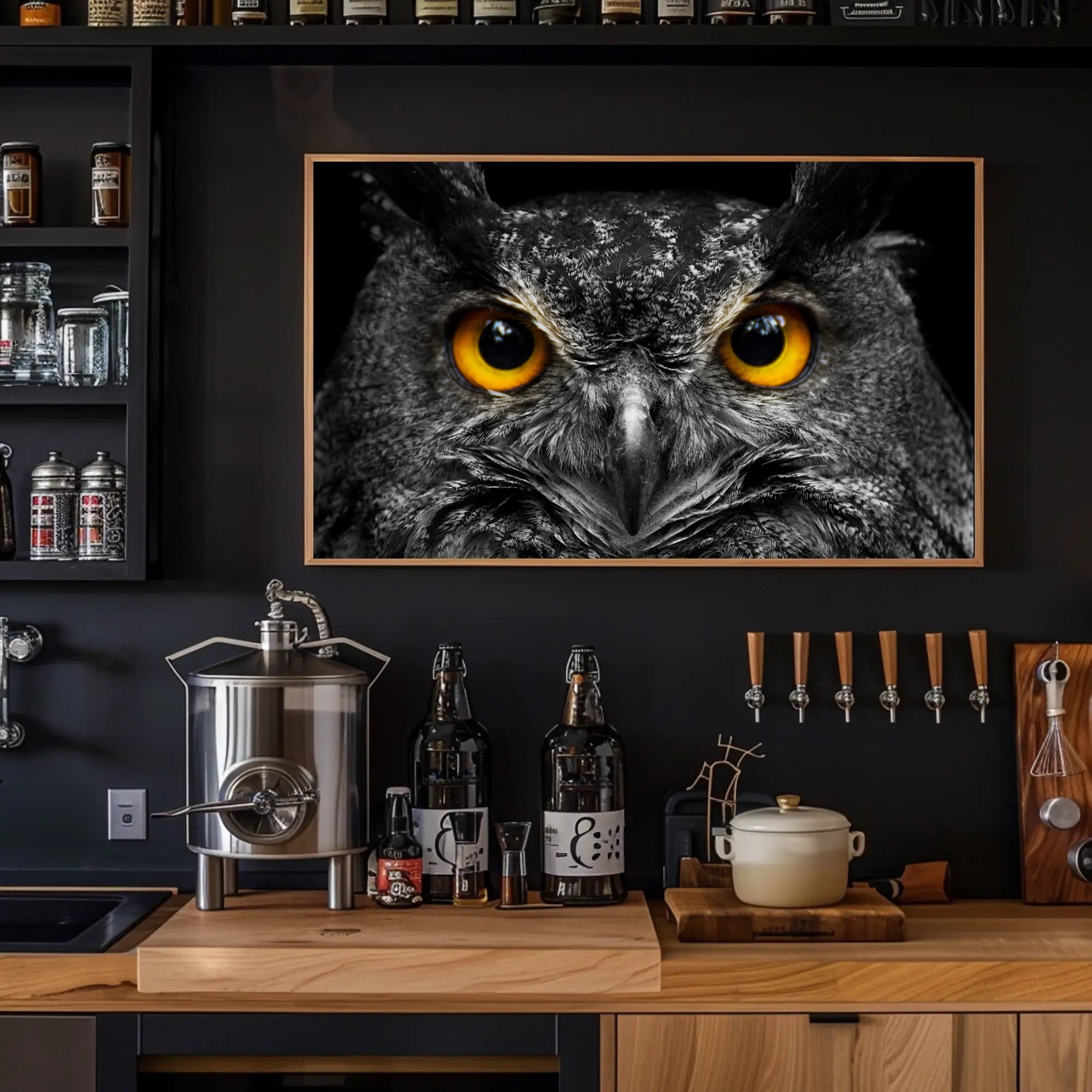Majestic Nocturnal Owl – Animal Poster PosterGoat