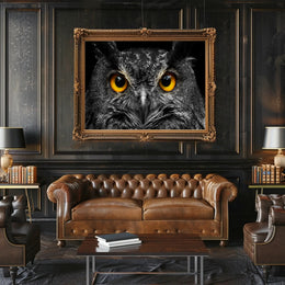 Majestic Nocturnal Owl – Animal Poster PosterGoat