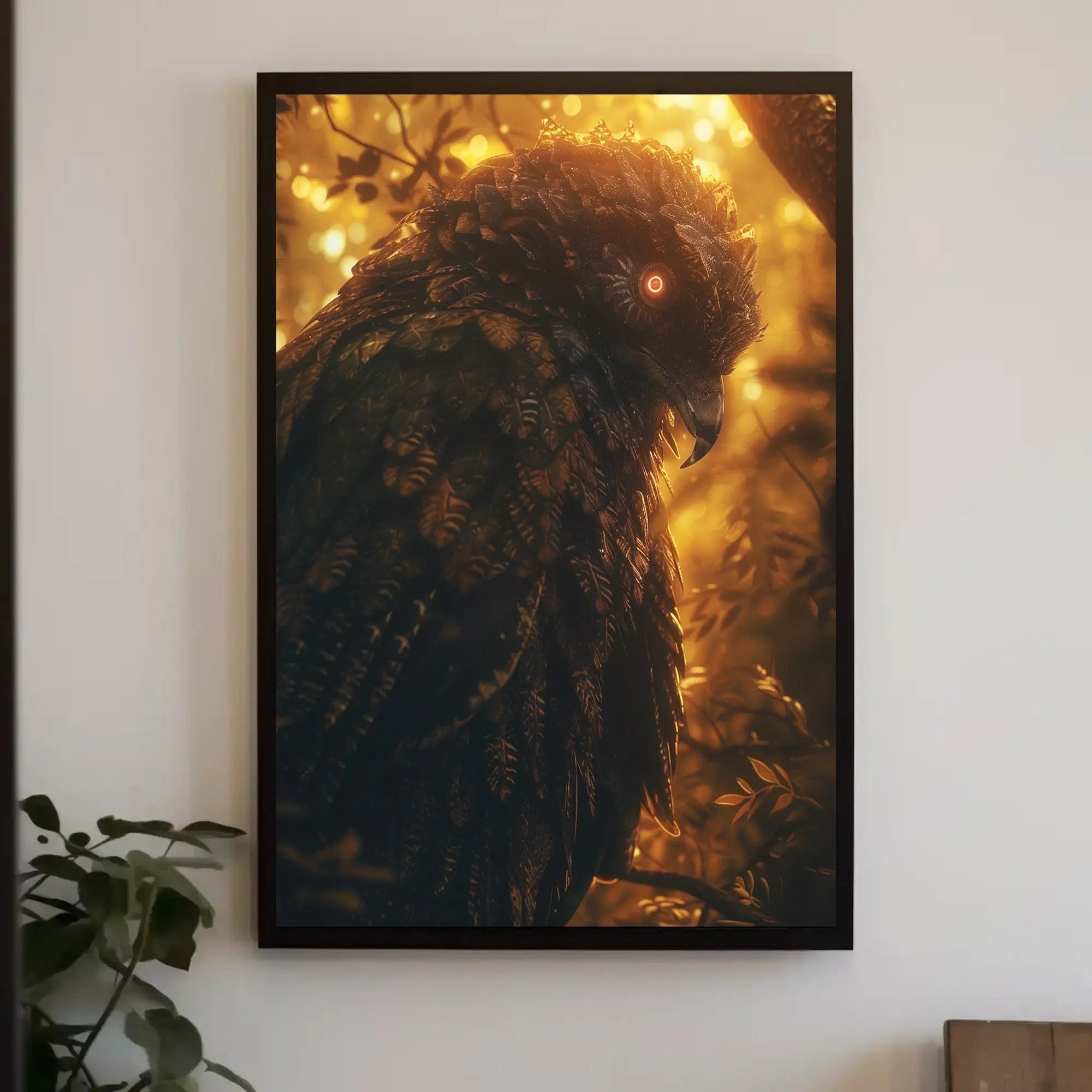 Majestic Owl in Mystical Forest Animal Poster PosterGoat