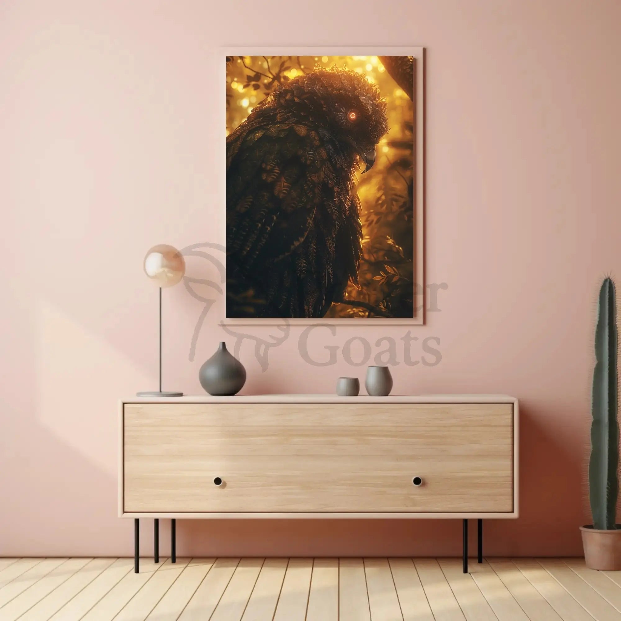 Majestic Owl in Mystical Forest Animal Poster PosterGoat