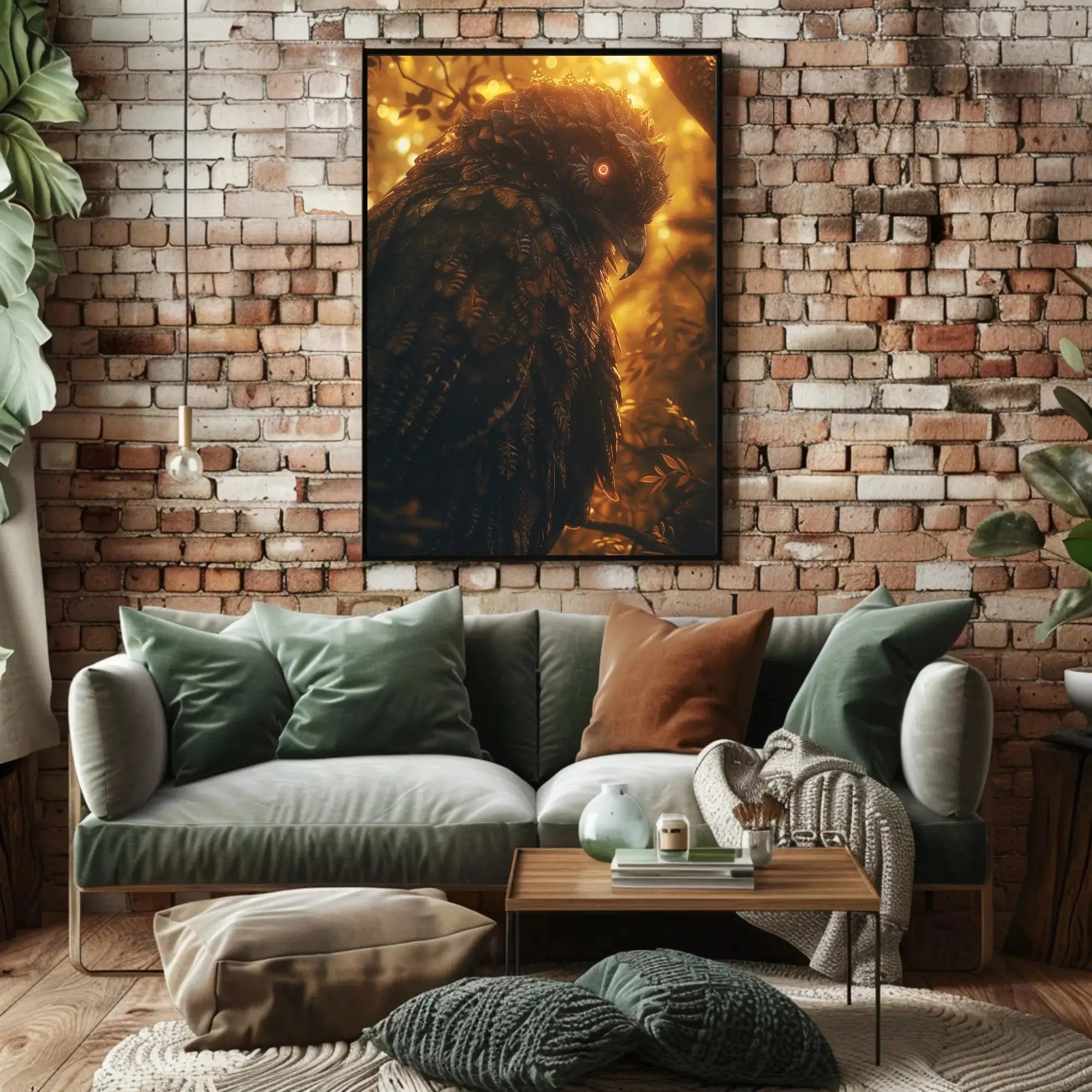 Majestic Owl in Mystical Forest Animal Poster PosterGoat