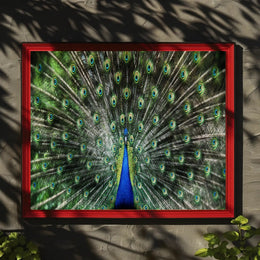 Majestic Peacock Illustrative Masterpiece Animal Poster PosterGoat