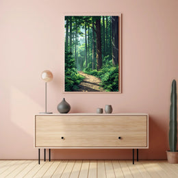 Majestic Sequoia in California's Scenic Redwood National Park Poster PosterGoat