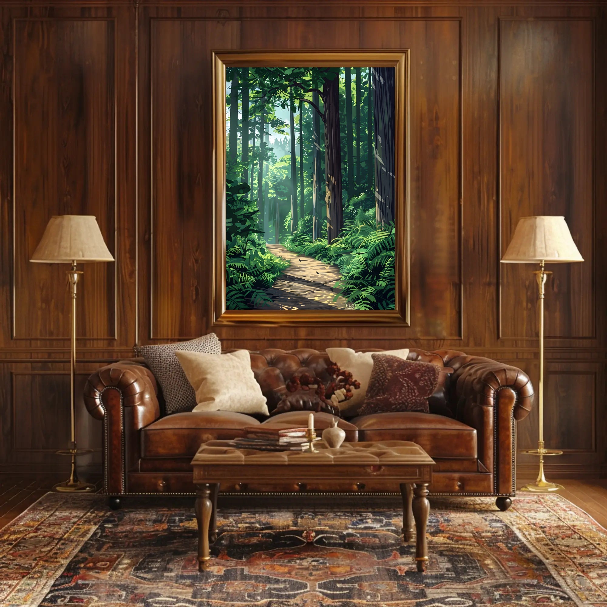 Majestic Sequoia in California's Scenic Redwood National Park Poster PosterGoat