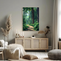 Majestic Sequoia in California's Scenic Redwood National Park Poster PosterGoat