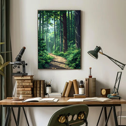 Majestic Sequoia in California's Scenic Redwood National Park Poster PosterGoat