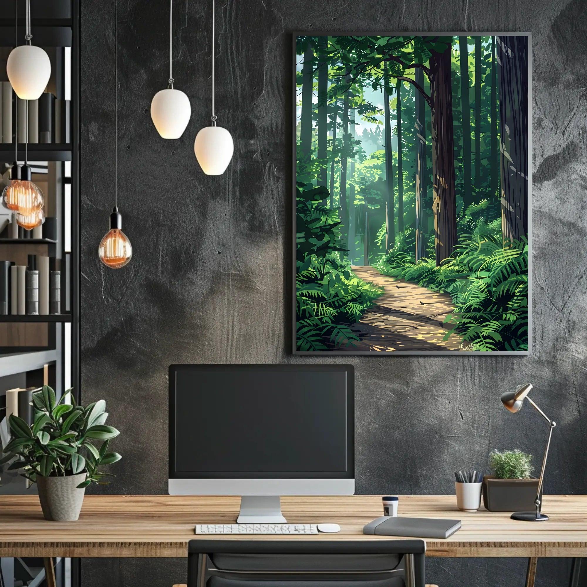 Majestic Sequoia in California's Scenic Redwood National Park Poster PosterGoat