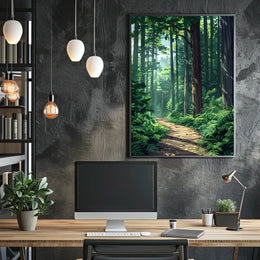 Majestic Sequoia in California's Scenic Redwood National Park Poster PosterGoat