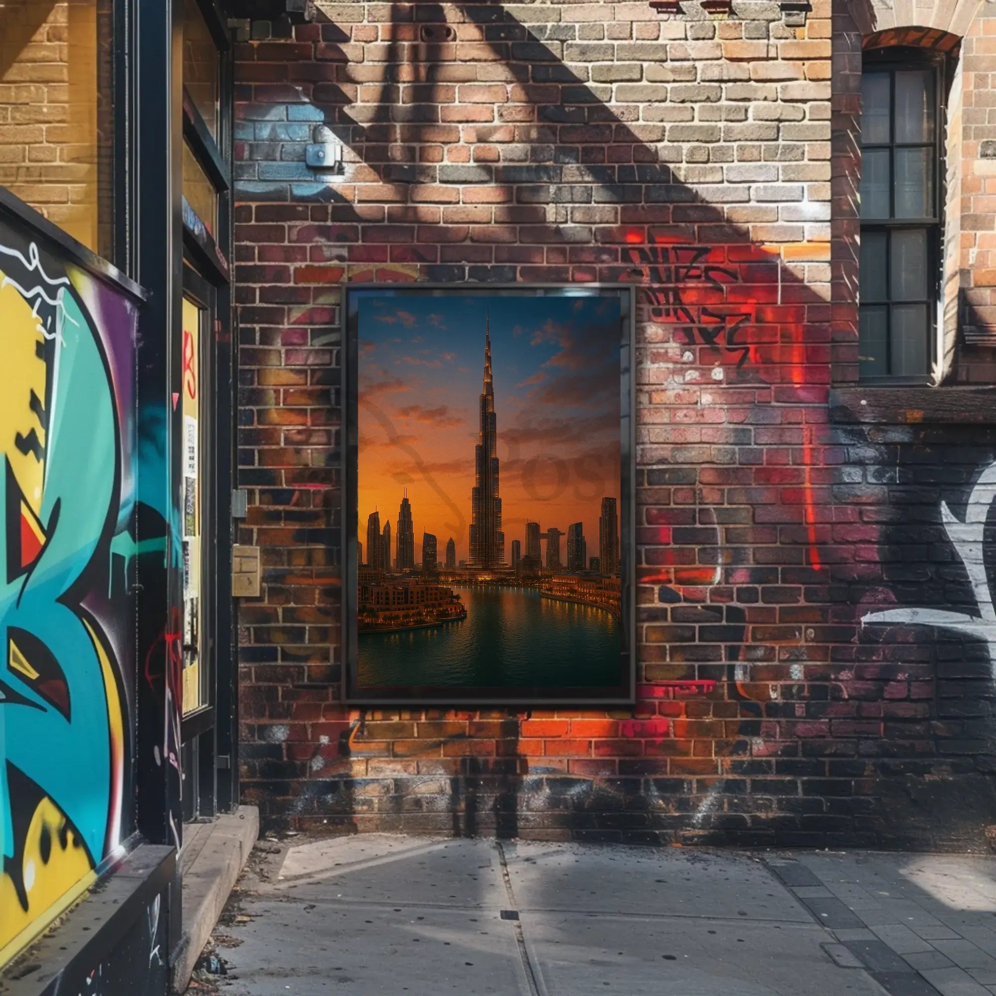 Majestic Skyscraper at Dusk Travel Poster PosterGoat