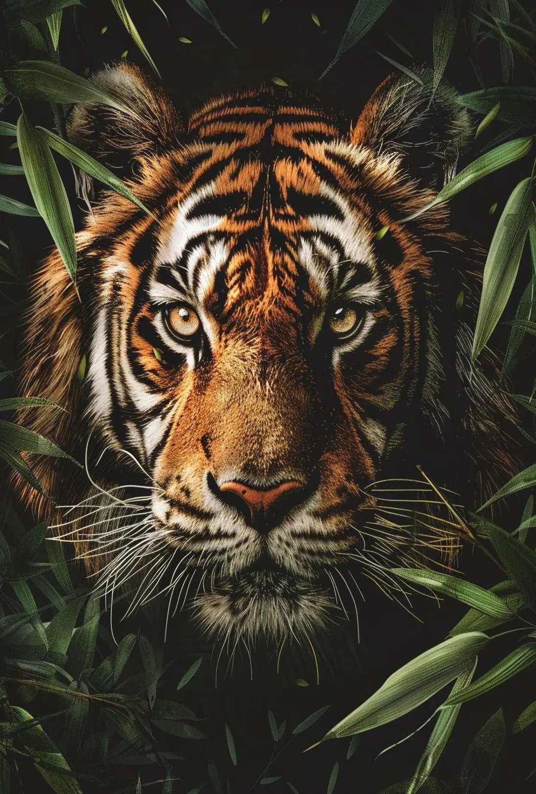 Majestic Tiger In Jungle Wildlife Animal Poster PosterGoat