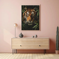 Majestic Tiger In Jungle Wildlife Animal Poster PosterGoat