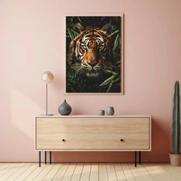 Majestic Tiger In Jungle Wildlife Animal Poster PosterGoat
