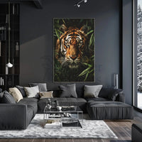 Majestic Tiger In Jungle Wildlife Animal Poster PosterGoat