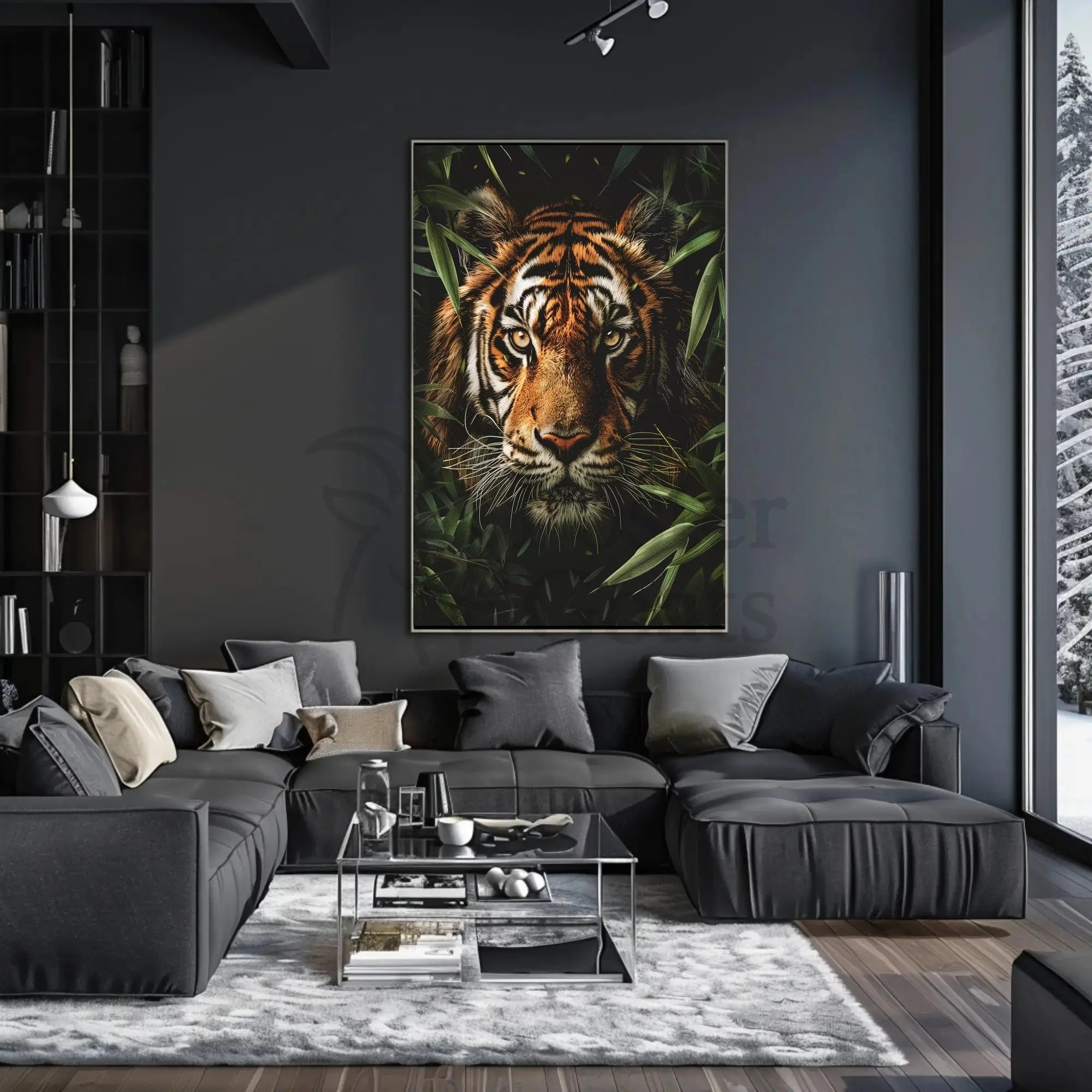 Majestic Tiger In Jungle Wildlife Animal Poster PosterGoat