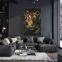 Majestic Tiger In Jungle Wildlife Animal Poster PosterGoat