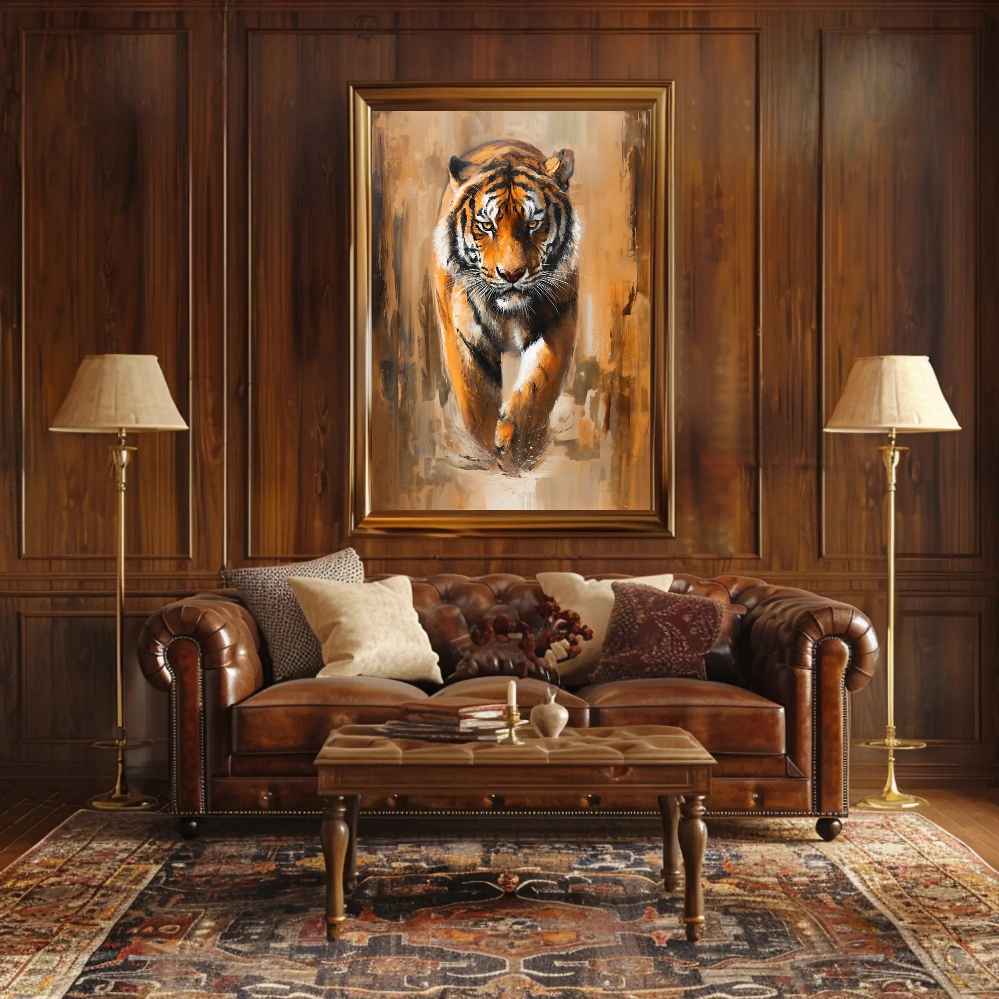 Majestic Tiger Photorealism Animal Poster PosterGoat