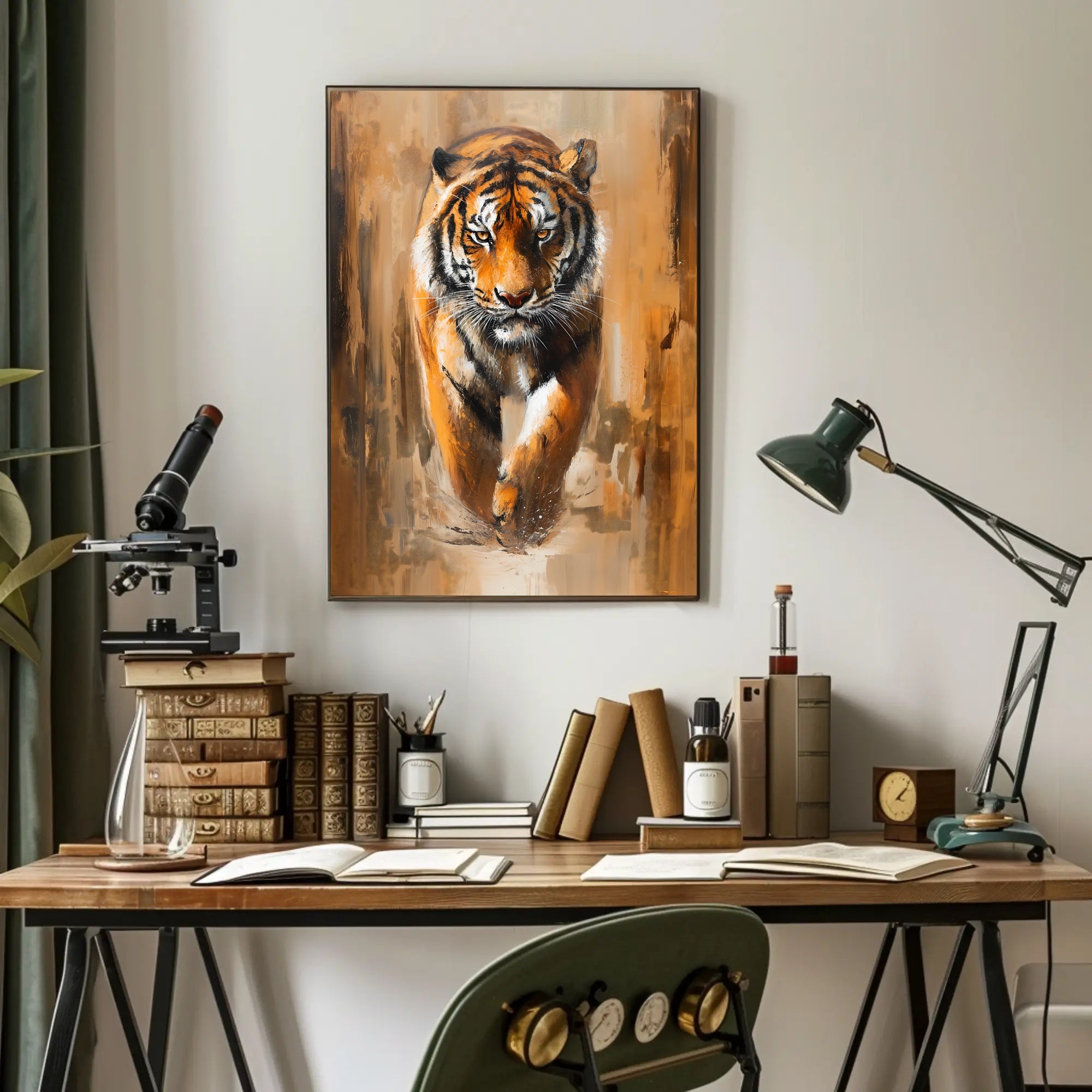 Majestic Tiger Photorealism Animal Poster PosterGoat