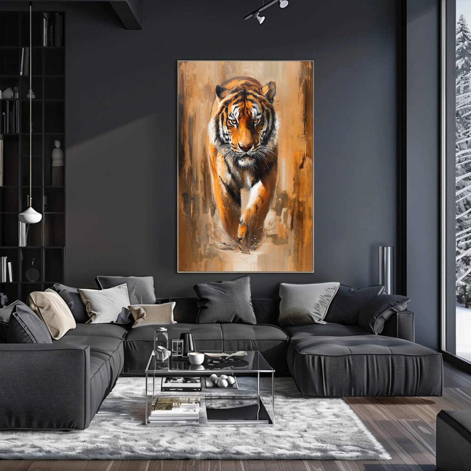 Majestic Tiger Photorealism Animal Poster PosterGoat
