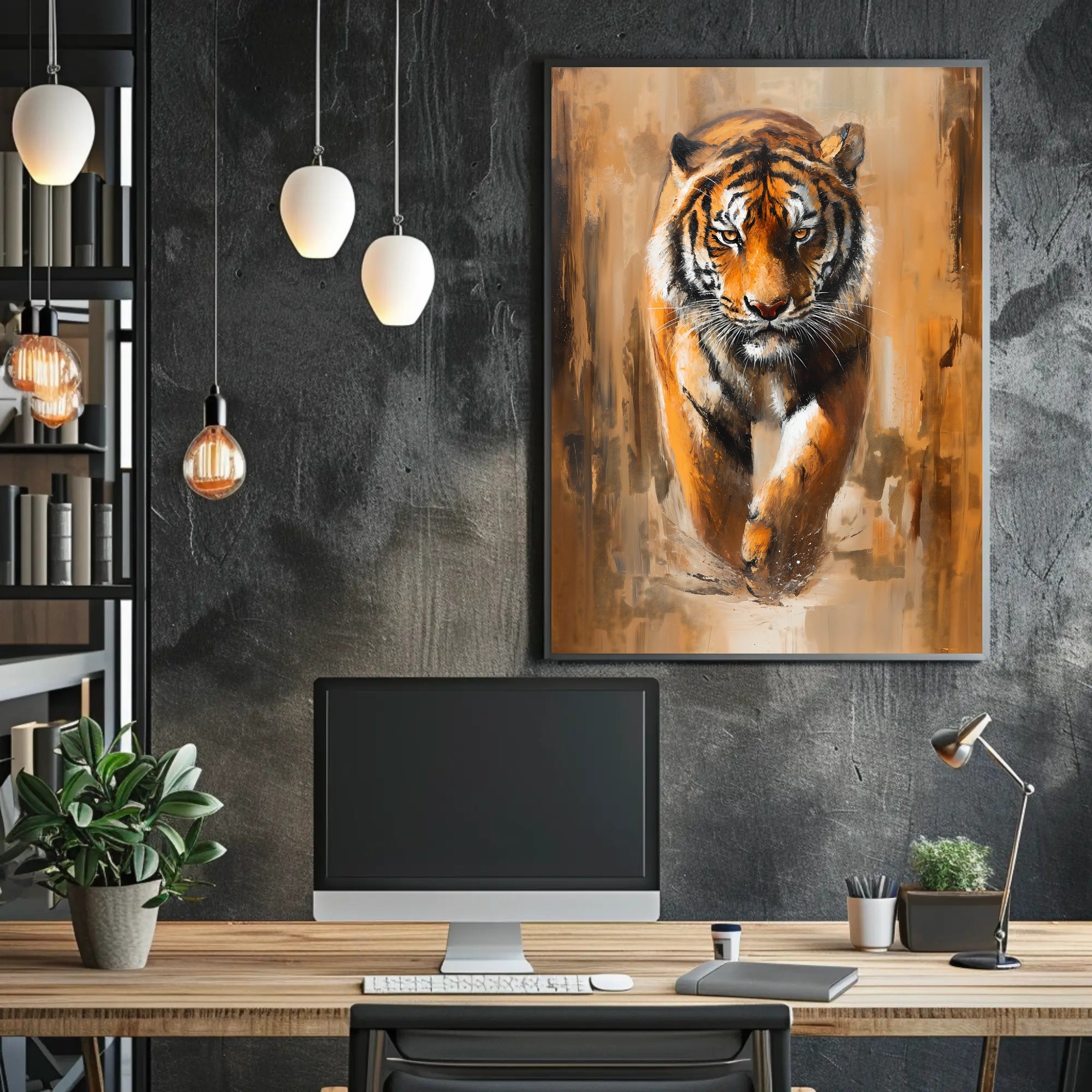 Majestic Tiger Photorealism Animal Poster PosterGoat