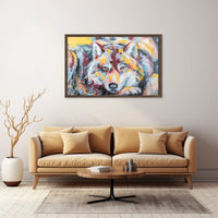 Majestic Wolf Portrait in Close-Up Animal Poster PosterGoat