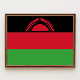 Malawi Flag Art: National Symbolism and Pride Country Flag Poster PosterGoat