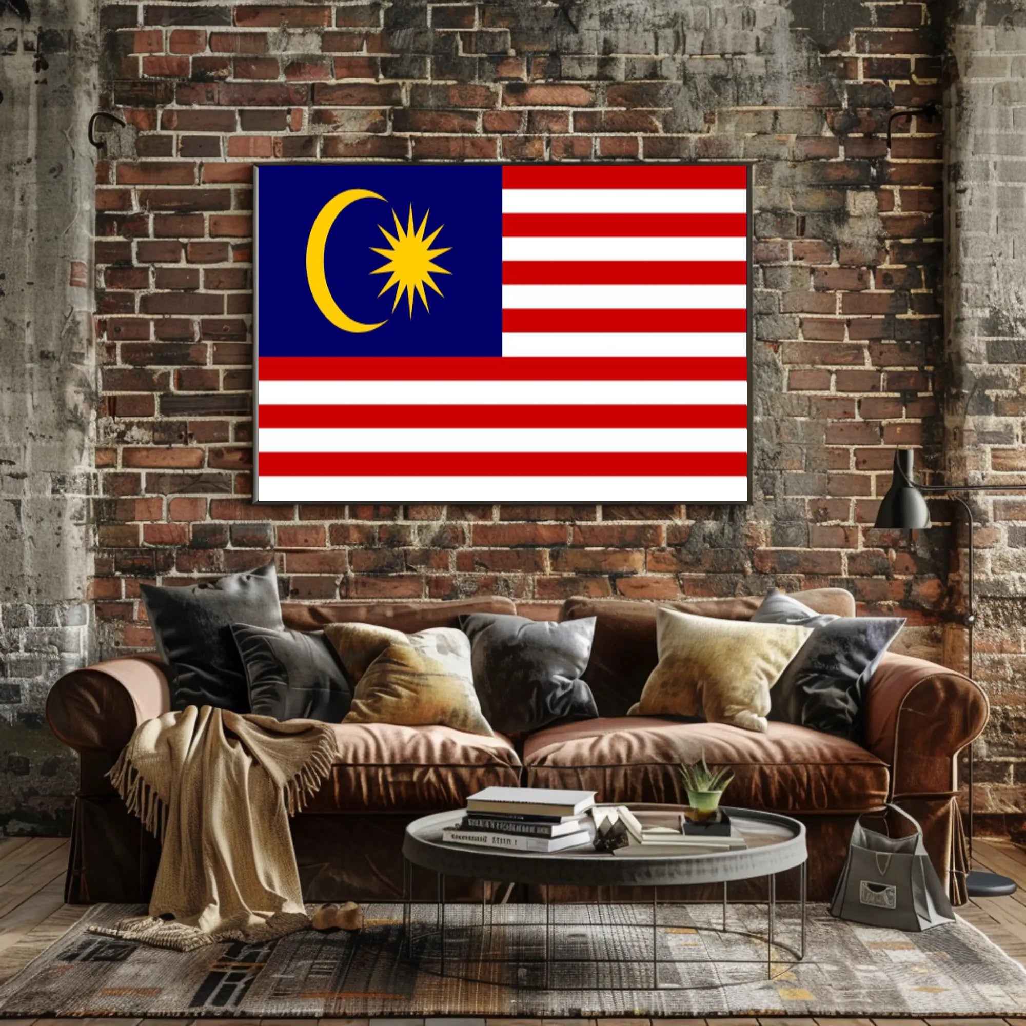 Malaysian Unity Flag Print for Country Flag Poster PosterGoat