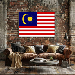 Malaysian Unity Flag Print for Country Flag Poster PosterGoat