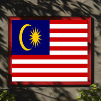 Malaysian Unity Flag Print for Country Flag Poster PosterGoat