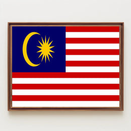 Malaysian Unity Flag Print for Country Flag Poster PosterGoat