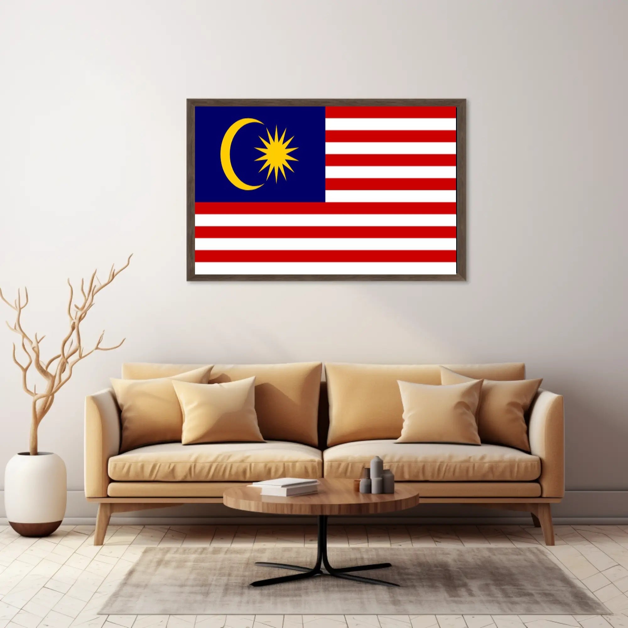 Malaysian Unity Flag Print for Country Flag Poster PosterGoat