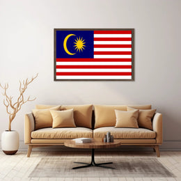 Malaysian Unity Flag Print for Country Flag Poster PosterGoat