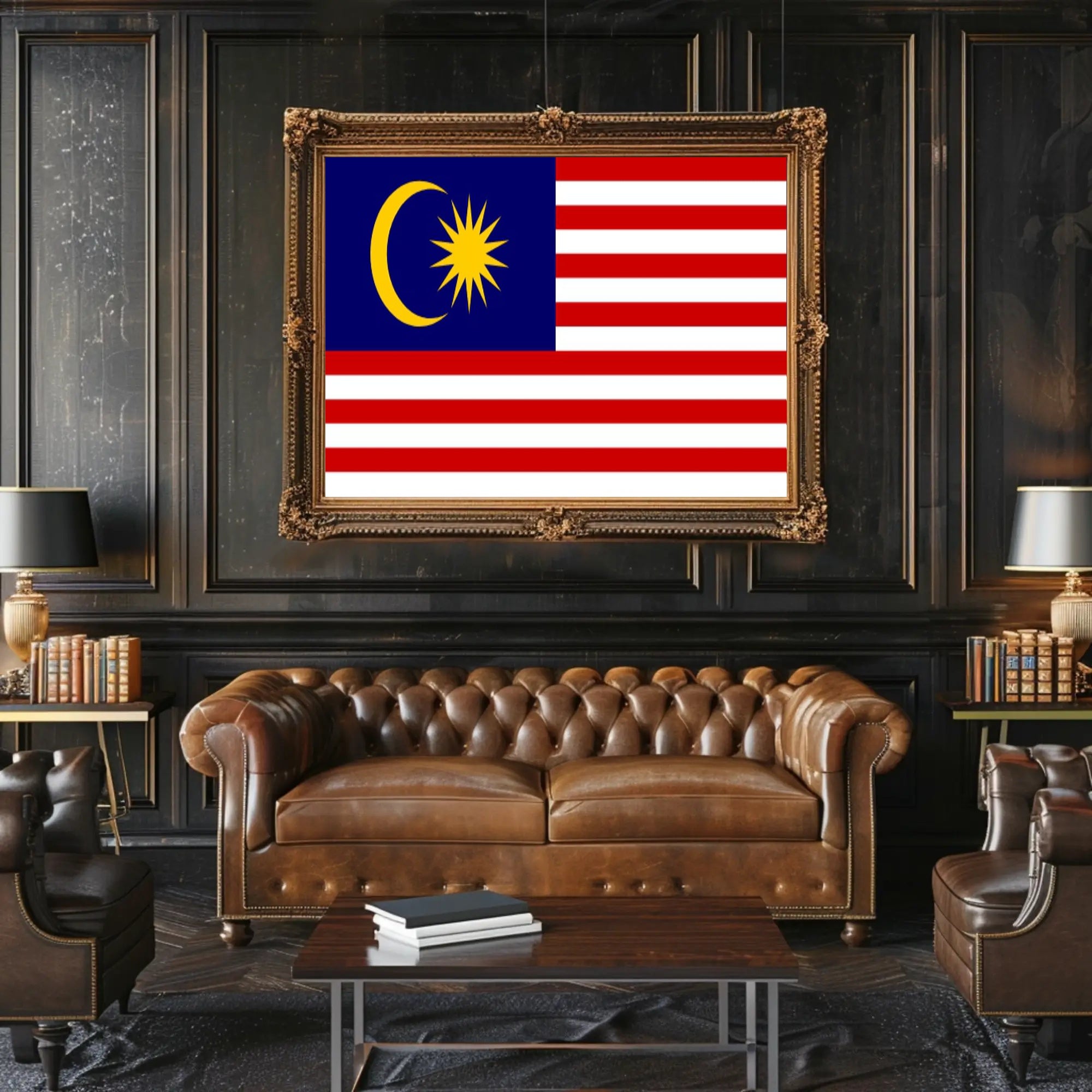 Malaysian Unity Flag Print for Country Flag Poster PosterGoat