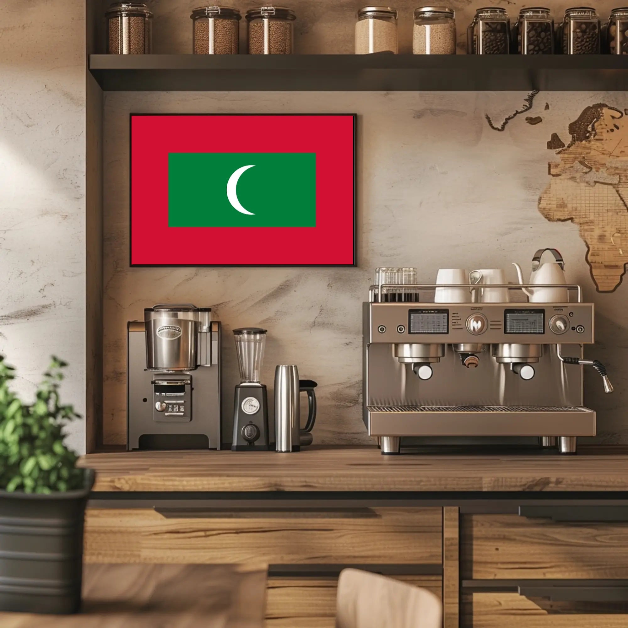 Maldives National Flag Celebration Country Flag Poster PosterGoat